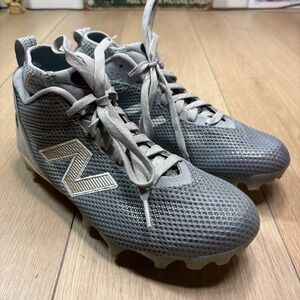 New Balance Freeze LX v5 Lacrosse Cleats Boots Grey White Mens Size 7 FreezeLX